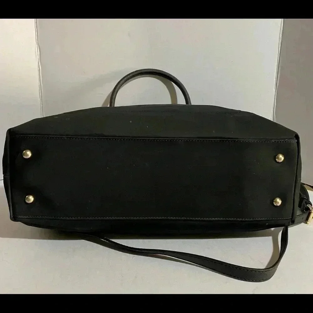 Michael kors Black nylon & saffiano leather satchel bag